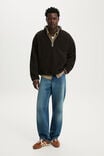 Polar 1/4 Zip Fleece, BITTER BROWN - example image 2
