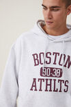 Box Fit College Hoodie, ATHLETIC MARLE / BOSTON 90-38 - alternate image 4