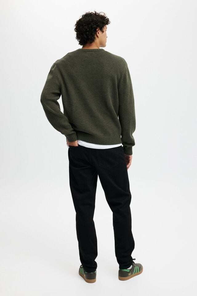 Calça - Relaxed Tapered Jean, PITCH BLACK