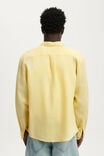 Relaxed Linen Long Sleeve Shirt, BUTTER - example image 3