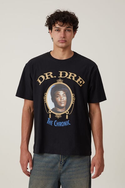 Premium Loose Fit Music T-Shirt, LCN BRA BLACK/DR DRE - THE CHRONIC