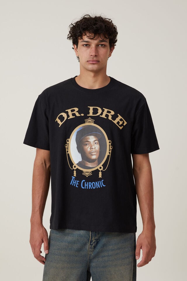 Dr Dre Loose Fit T-Shirt, LCN BRA BLACK/DR DRE - THE CHRONIC