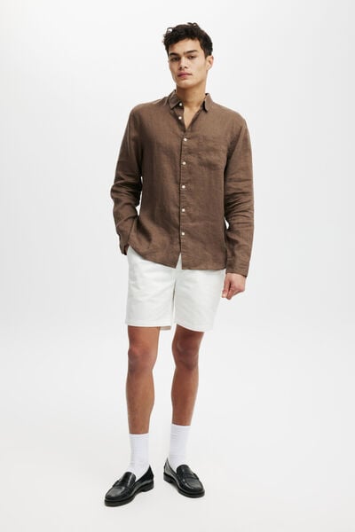 Straight Chino Short, WHITE