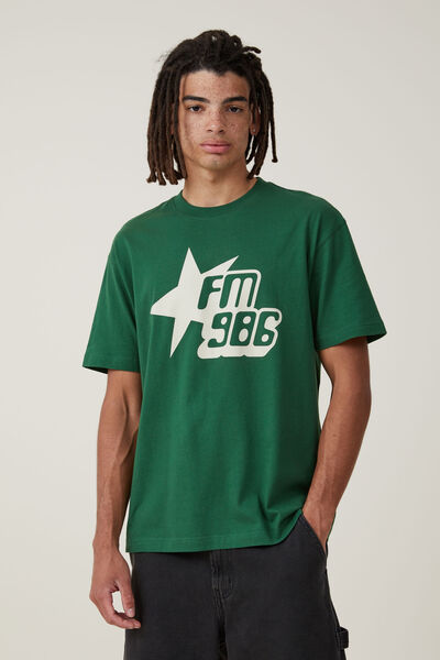 Loose Fit Graphic T-Shirt, IRISH GREEN/986