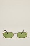 The Streamline Sunglasses, GOLD / BLACK / GREEN - alternate image 1