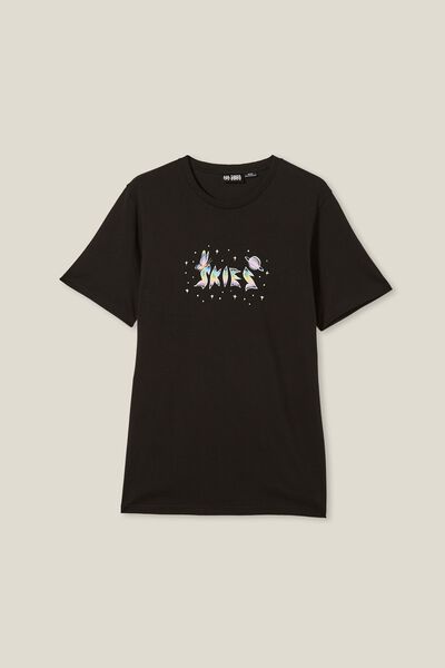 Tbar Collab Music T-Shirt, LCN WMG BLACK/LIL SKIES - GALACTIC