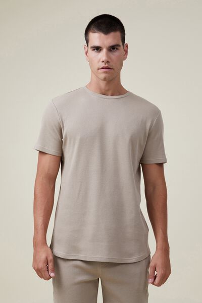 Lounge T-Shirt, GRAVEL STONE WAFFLE