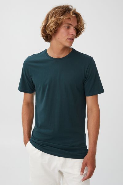 Organic Longline T-Shirt, DEEP SEA TEAL