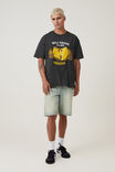 Wu-Tang Clan Loose Fit T-Shirt, LCN MT WASHED BLACK/WU-TANG-36 CHAMBERS DRAGO - alternate image 2