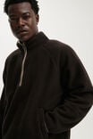 Polar 1/4 Zip Fleece, BITTER BROWN - example image 4