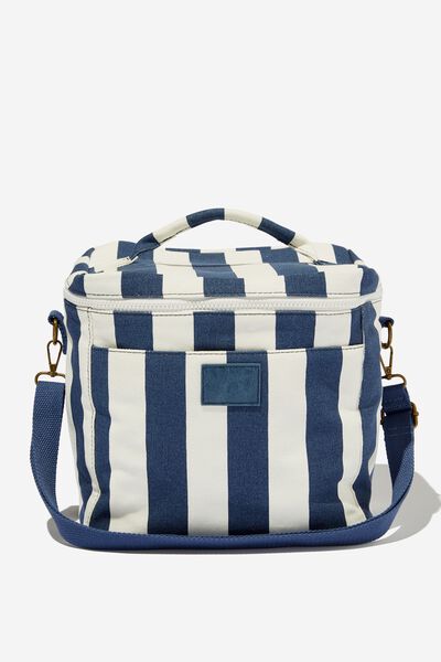 Insulated Cooler Bag, NAVY/WHITE BOLD STRIPE