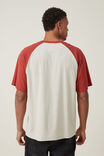 Premium Loose Fit Music T-Shirt, LCN BRA IVORY/BRUSCHETTA RED/MORGAN WALLEN - - alternate image 3