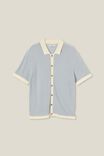 Camisas - Pablo Short Sleeve Shirt, BABY BLUE BORDER - vista alternativa 5