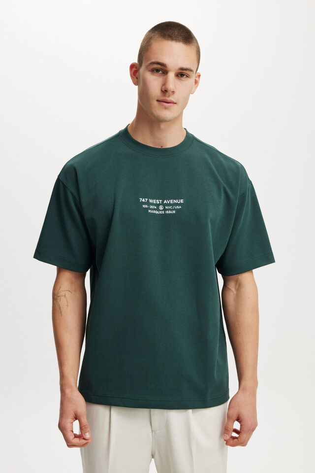 Hyperweave Easy T-Shirt, PINENEEDLE GREEN/747 WEST AVENUE