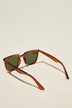 Newtown Polarized Sunglasses, TOFFEE / DARK GREEN - alternate image 3