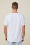 Camiseta Organic Crew T-Shirt, WHITE - vista alternativa 3