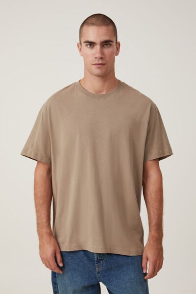 Camiseta - Organic Loose Fit T-Shirt, COFFEE