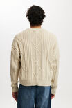 Cable Knit Crew, STONE MARLE CABLE - example image 3