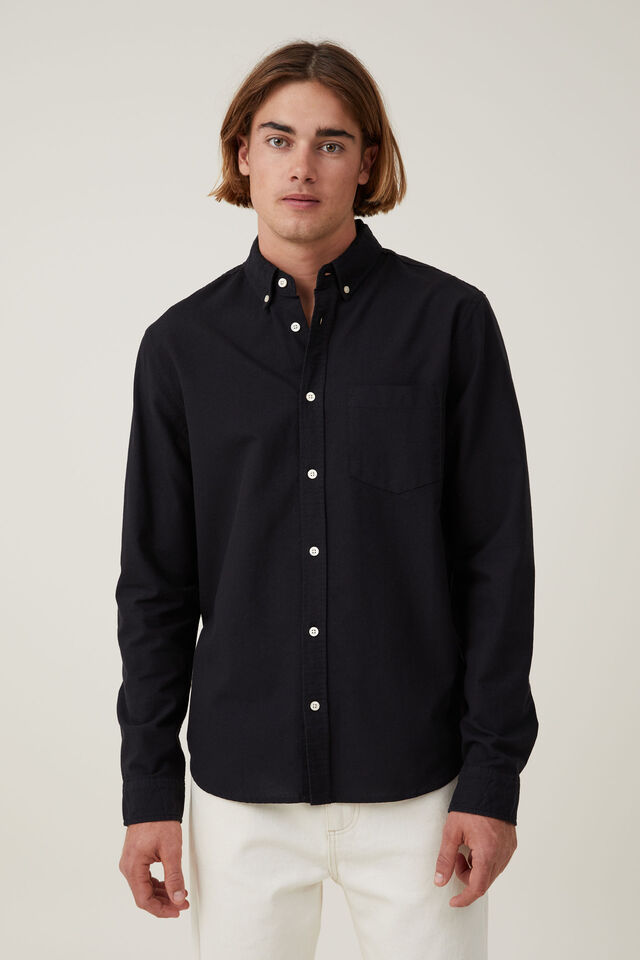 Camisas - Mayfair Long Sleeve Shirt, BLACK