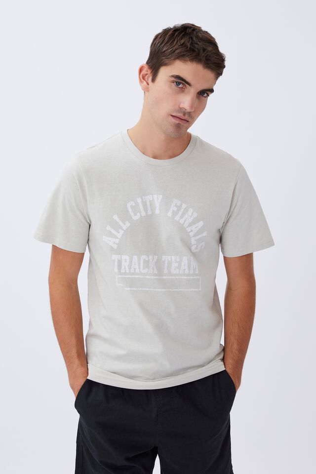 Tbar Sport T-Shirt, IVORY/TRACK TEAM
