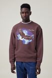 Tricôs - Oversized Graphic Sweater, WOODCHIP/GRAND TETON - vista alternativa 1