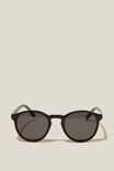Lorne Polarized Sunglasses, BLACK GLOSS/SMOKE - alternate image 1