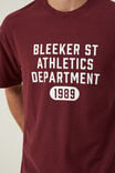 Loose Fit College T-Shirt, TRUE BURGUNDY/BLEEKER ST 1989 - alternate image 4