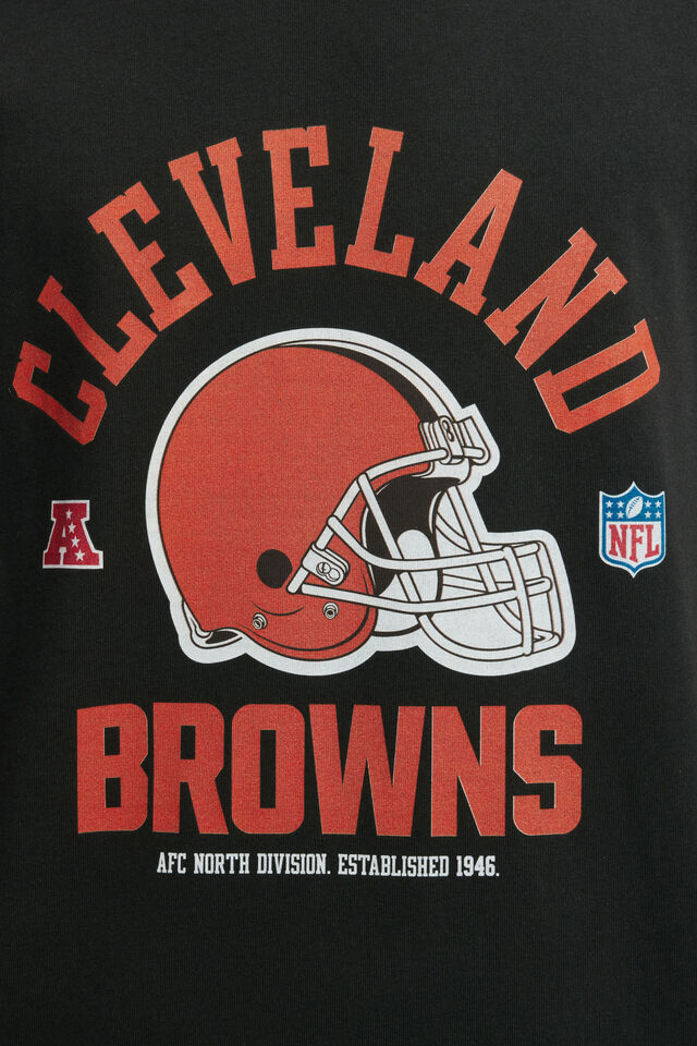Everyday Fit Exclusive Nfl T-Shirt, LCN NFL BLACK - BROWNS - HELMET