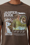 Premium Loose Fit Art T-Shirt, ASHEN BROWN/JAPER PARK - alternate image 4