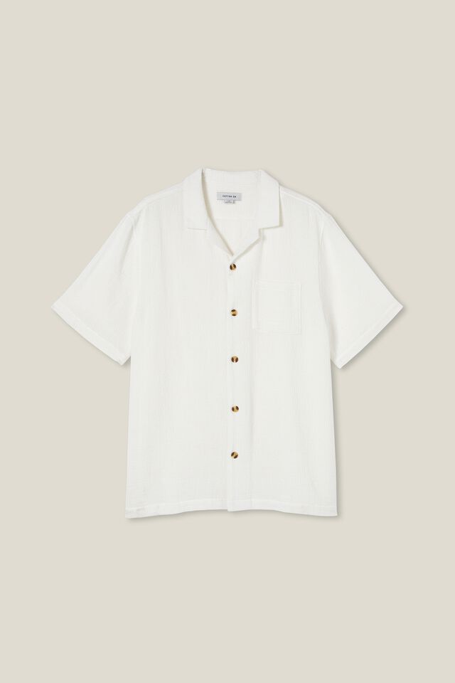 Palma Short Sleeve Shirt, WHITE