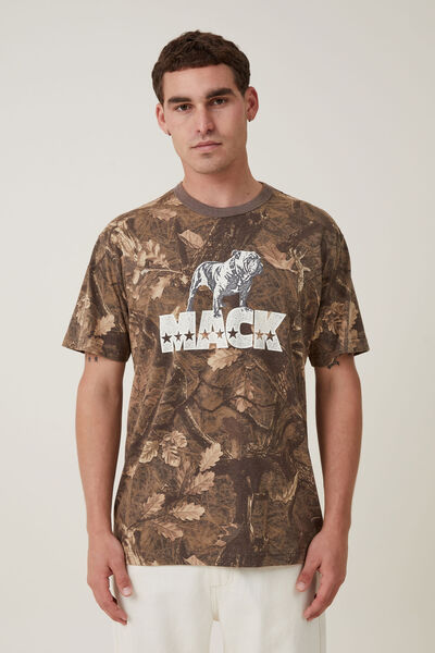 Mack Trucks Loose Fit T-Shirt, LCN MAC CAMO/BULLDOG