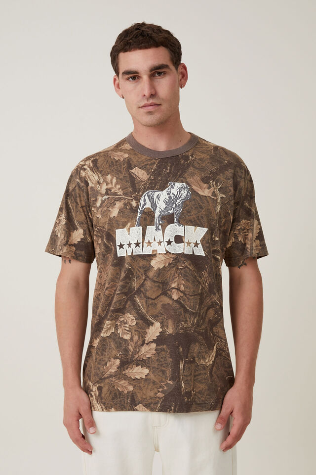 Camiseta - Mack Trucks Loose Fit T-Shirt, LCN MAC CAMO/BULLDOG