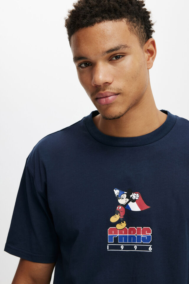 Disney Loose Fit T-Shirt, LCN DIS TRUE NAVY / PARIS 96
