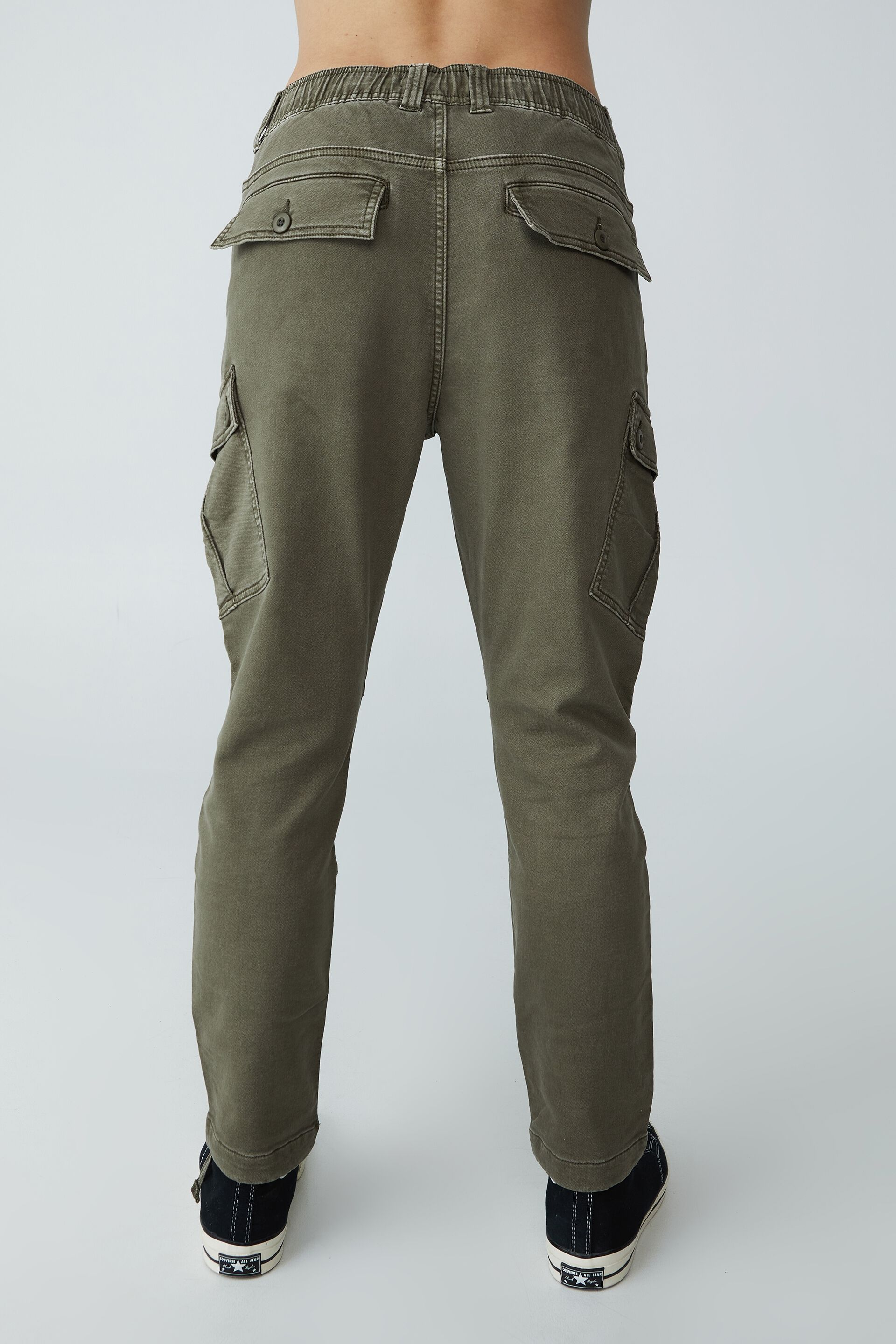 Cotton Cargo Pants Drawstring Elastic Waist Y2k Style Soft Breathable Daily  Wear | eBay