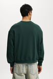 Box Fit Crew Sweater, PINE NEEDLE GREEN - alternate image 3