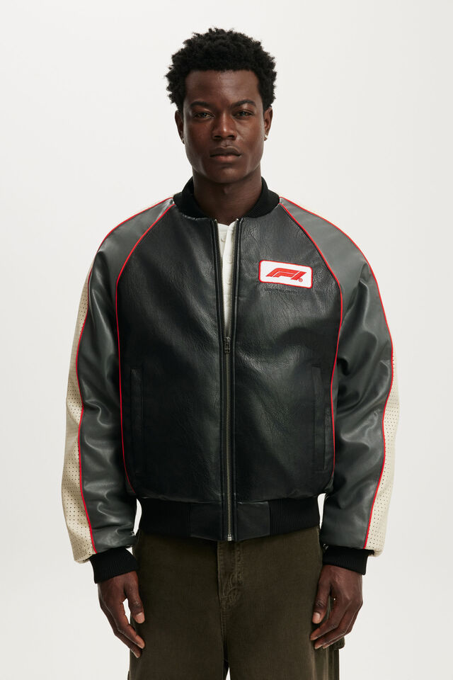 F1 Bomber Jacket, BLACK
