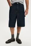 Super Baggy Jort, CARPENTER SHUTTER BLUE - example image 2