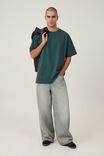 Box Fit Plain T-Shirt, PINE NEEDLE GREEN - alternate image 2