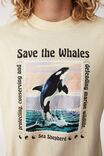 Sea Shepherd Loose Fit T-Shirt, LCN SEA CREAM PUFF/SAVE THE WHALES