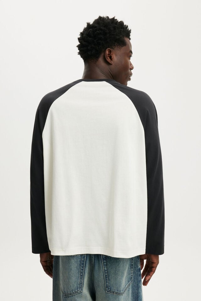 Everyday Fit Long Sleeve T-Shirt, VINTAGE WHITE / WASHED BLACK RAGLAN