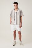Palma Short Sleeve Shirt, TAN BUSY STRIPE - alternate image 2