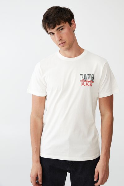 Tbar Art T-Shirt, VINTAGE WHITE/TEAMWORK