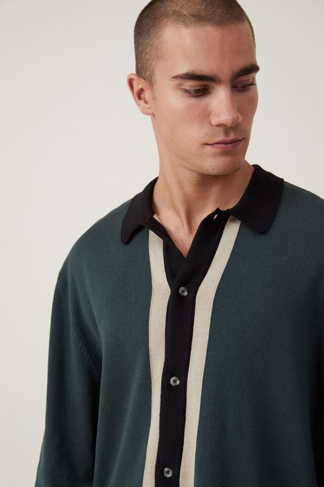 Blusa - Jasper Long Sleeve Shirt, FOREST