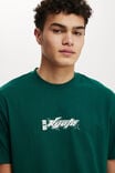 Loose Fit Art T-Shirt, DEEP GREEN/KYOTO - alternate image 4