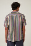 Riviera Short Sleeve Shirt, MAROON MULTI STRIPE - alternate image 3