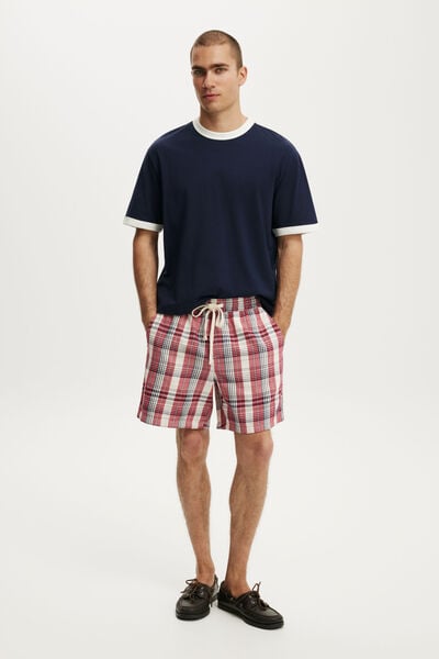 Easy Short, RED CHECK
