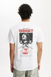 Chucky Loose Fit T-Shirt, LCN UNI WHITE/CHUCKY - CHUCKYS BACK - alternate image 3