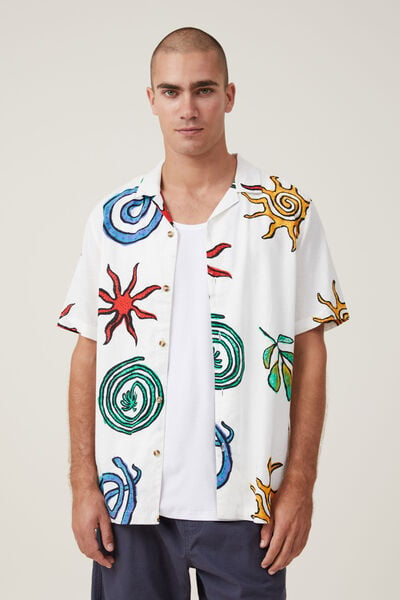 Cabana Short Sleeve Shirt, PARADISO PRINT