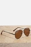 Marshall Polarized Sunglasses, BLACK/TORT/BROWN SMOKE - alternate image 4