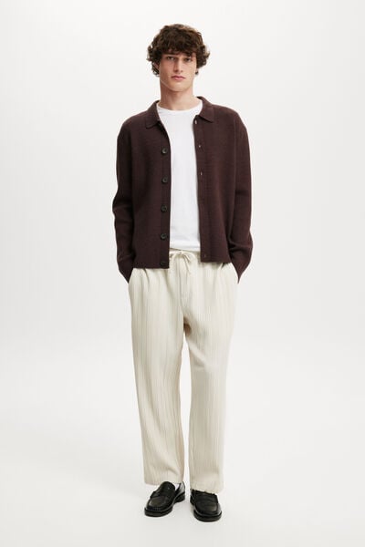Relaxed Textured Pant, WASHED STONE